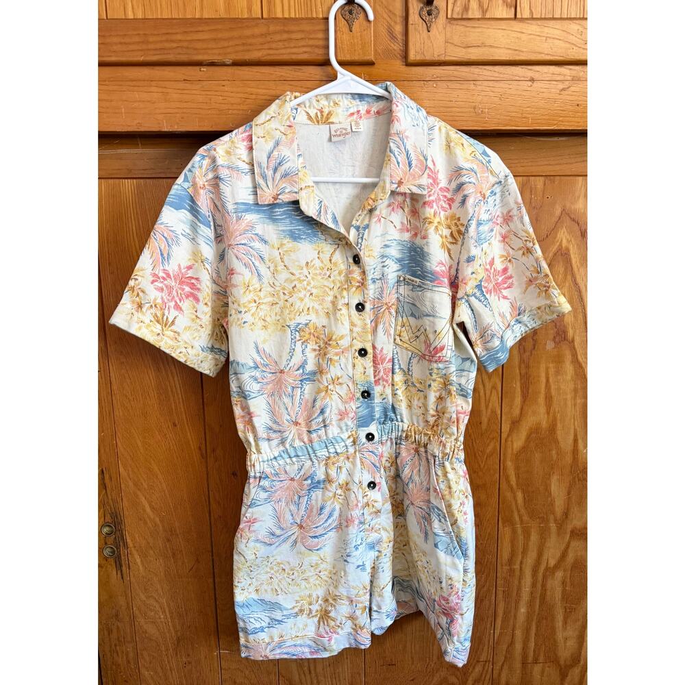 Women's Medium Vintage Billabong x Wrangler Cali Sun Romper
